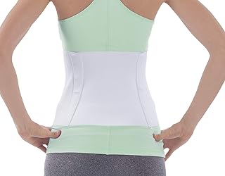 NYOrtho Tapered Abdominal Binder - Firm Compression Wrap - Breathable Stomach Support Post Injury or Surgery - with Contoured Body-Specific Design - 30-36 Inch Made in USA
