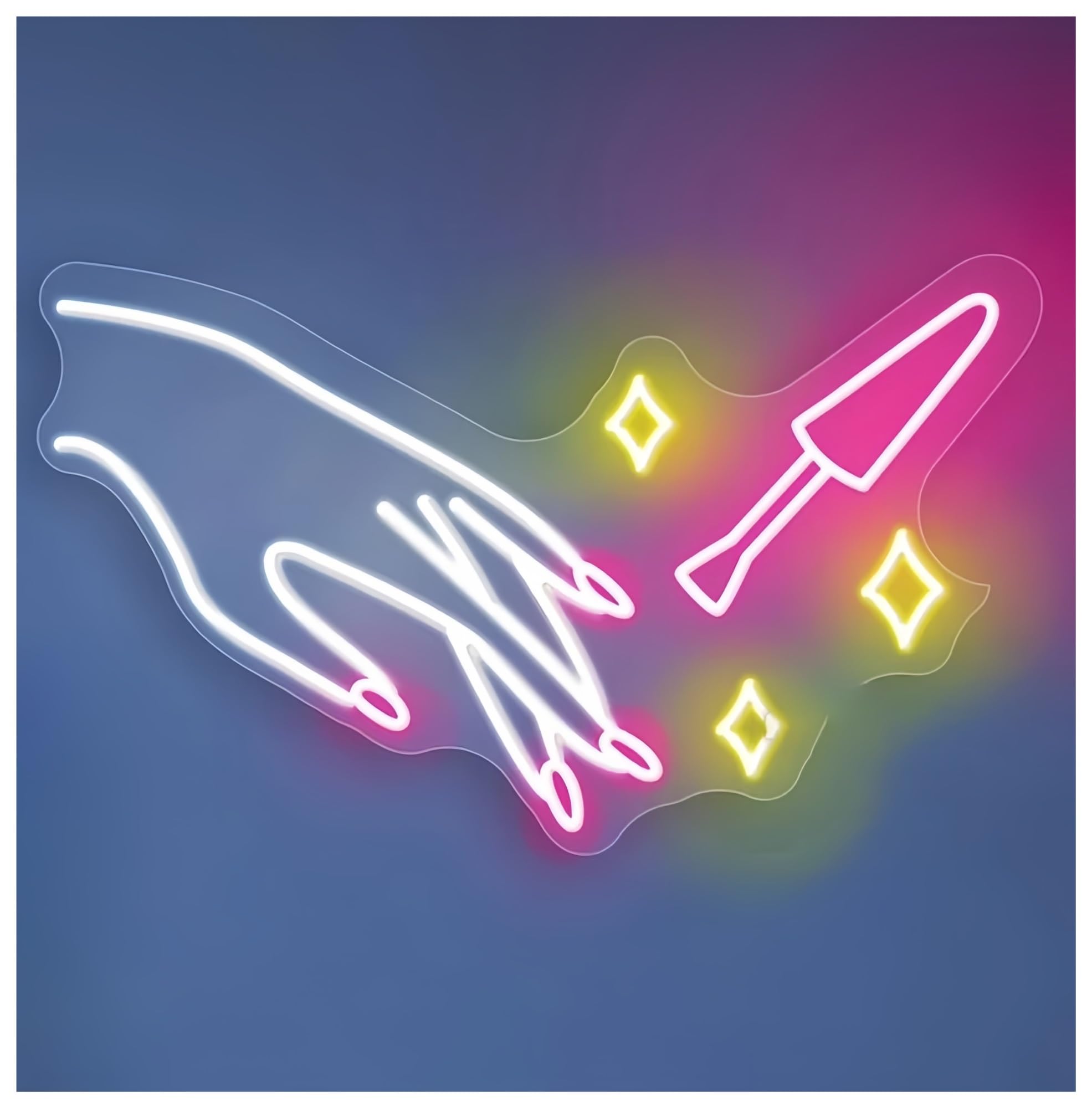 Sign Lamp Nail Salon Neon Sign Salon Shop Sign Home Spa Shop Decor Beauty Salon Wall Art 50cm(A)
