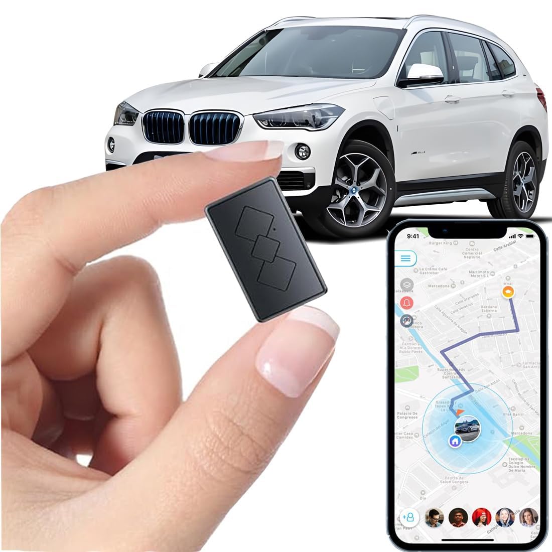 Mini GPS Tracker for Vehicles - Tracker Device for Vehicles No Subscription No Monthly Fee Car Tracker Device Hidden Magnetic Real-Time Tracking GPS Tracker for Cars Kids Dogs-picture-15