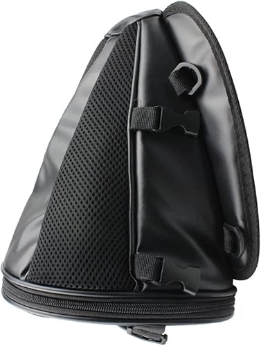 Miniatura 8 de Bolsa de motocicleta de diseño único, bolsa de cola de motor antideslizante de gran capacidad, bolsas de sillín ligeras impermeables de PU, para