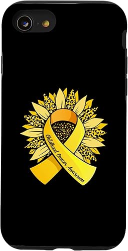 Funda para iPhone SE (2020)  7  8 para concienciación sobre el cáncer infantil Flor Niñez Cáncer Guerrero
