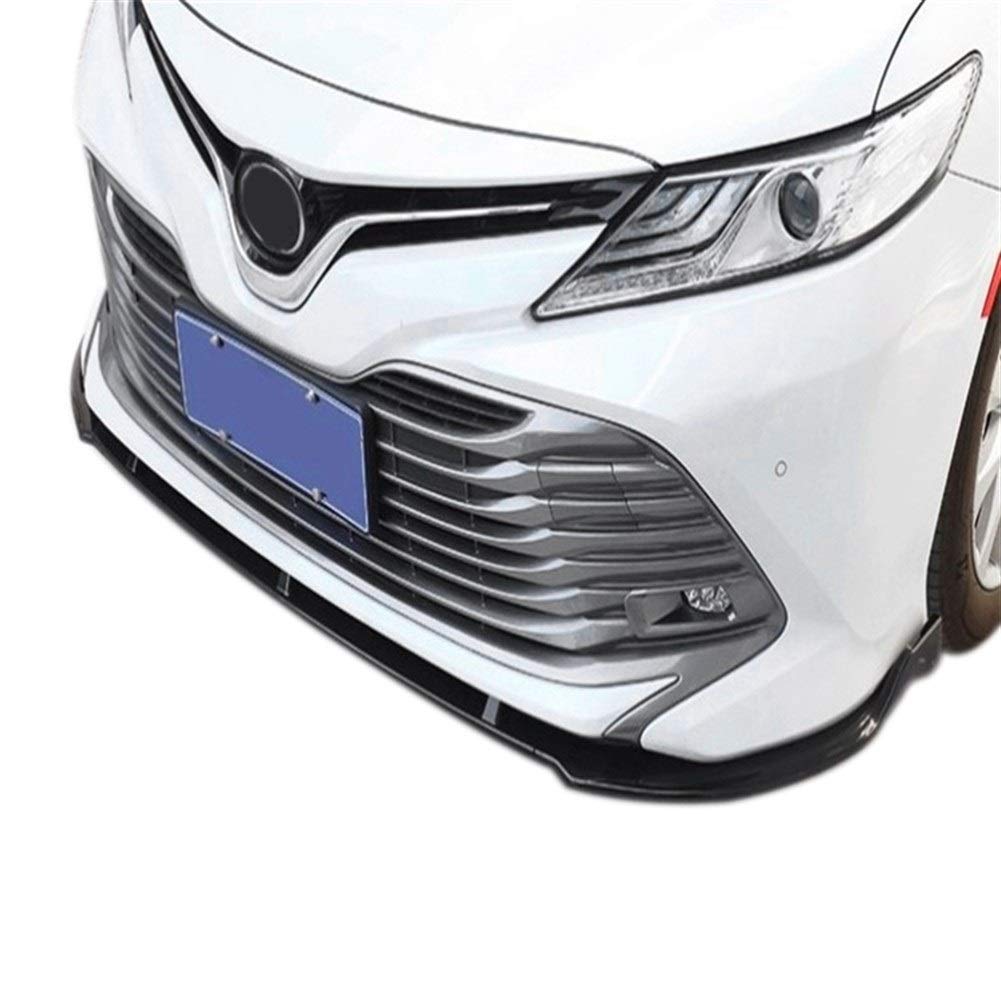 Malowany czarny zestaw zderzaka przedniego Spoiler Lip 3szt, dla Toyota, Camry 2018-2020 Deflektor zderzaka