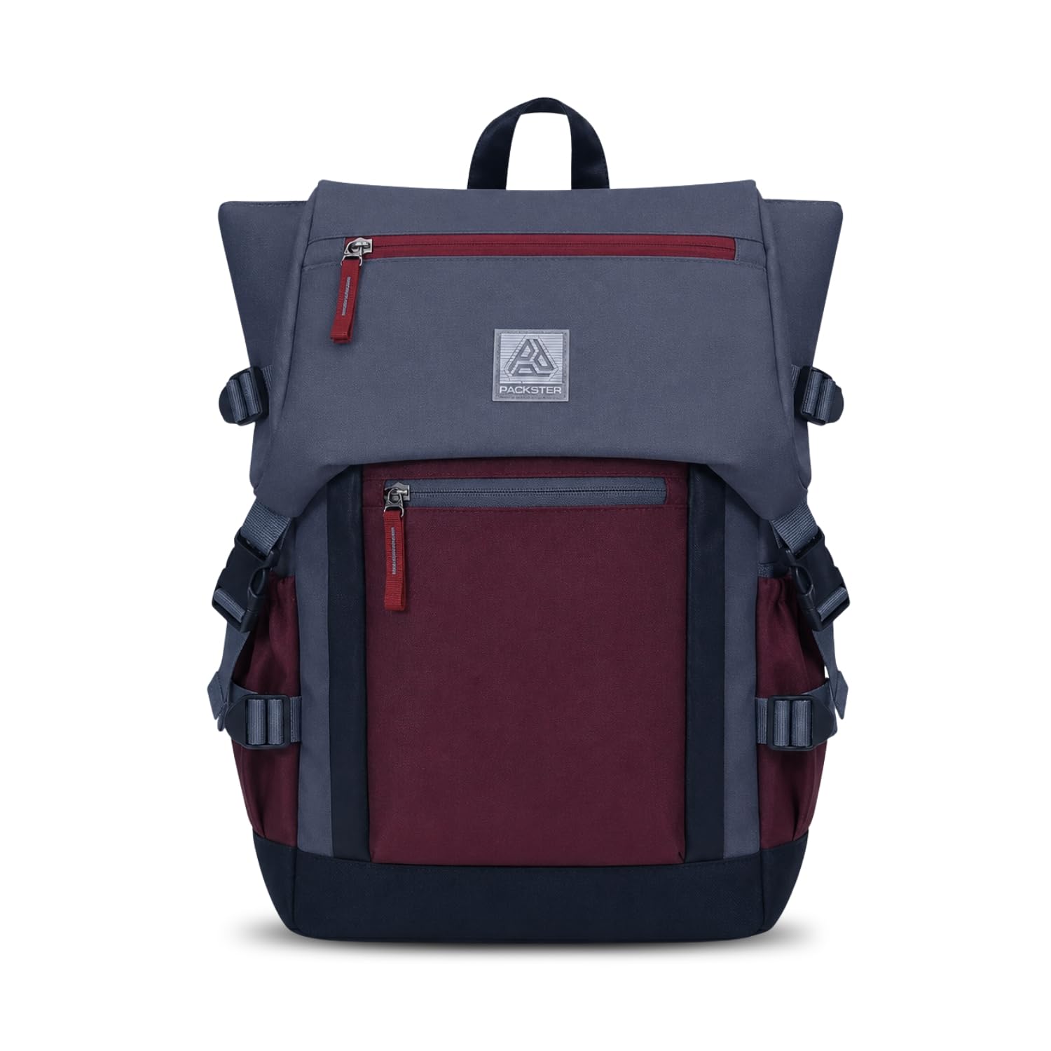packster Voyage 43L Travel Bag for men & women Water-Resistant & Weekend Backpack with Rain Cover, Padded 15.6 Inch Laptop Sleeve, Hidden Pocket, Bottle Holders Maroon.-picture-38