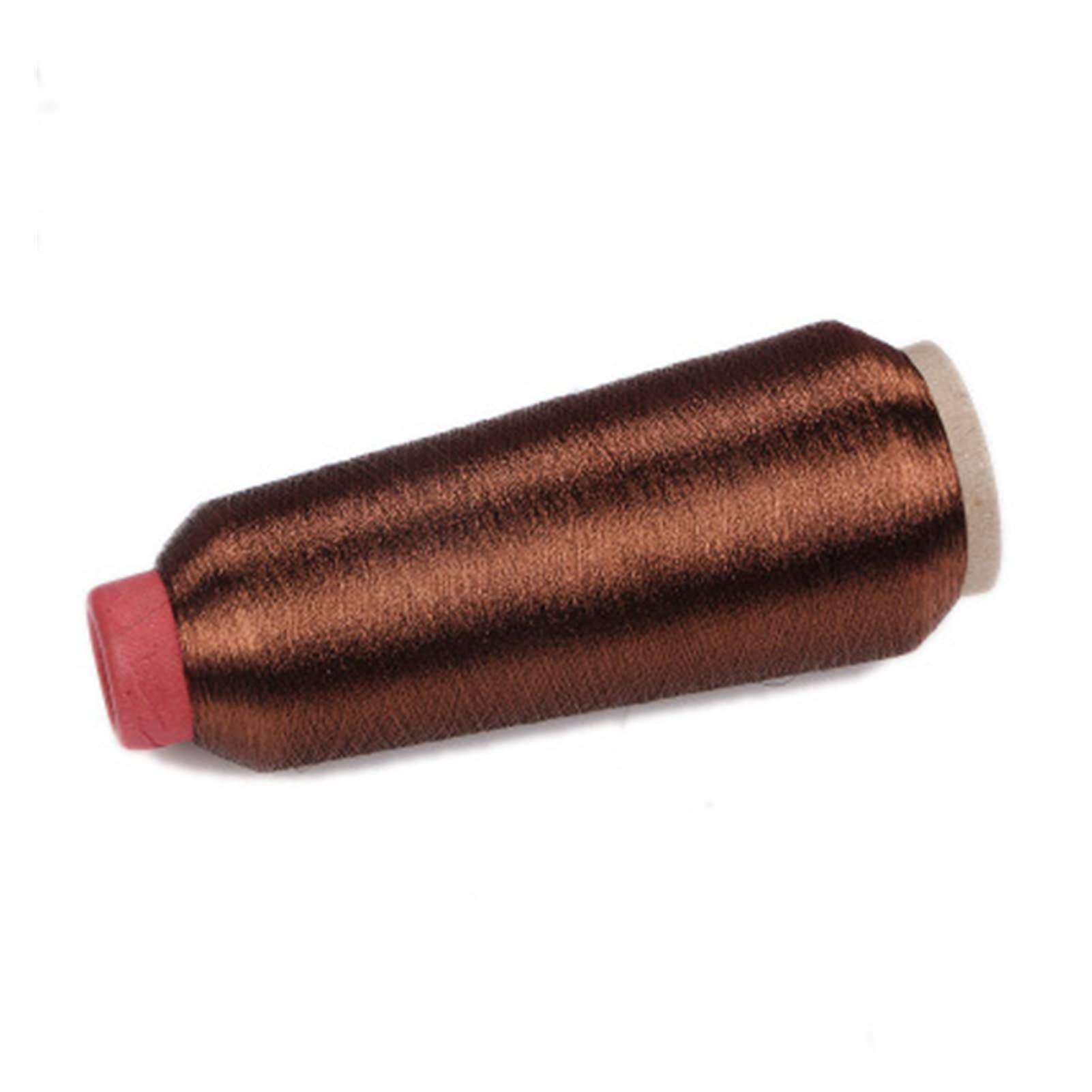 ZZSRJ Bordado Hilo Delgado Puntada Costura Costura Hilo de Bordado Hilo de Coser 3600m 1 Rollo (Color : Brown)