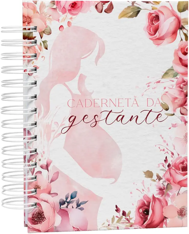 Planner da Gestante – Completo para Registro da Gravidez, Capa Dura Holográfica, 220 páginas, Papel 90g, Tam. A5 (15x21cm)