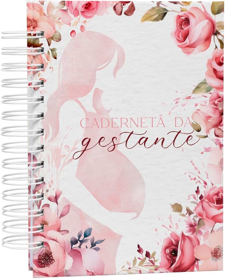 Planner da Gestante – Completo para Registro da Gravidez, Capa Dura Holográfica, 220 páginas, Papel 90g, Tam. A5 (15x21cm)