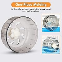 Vista 7 de Mini ruedas de ejercicio silenciosas para hámsters de menos de 4 pulgadas, 3.9 in de longitud, juguetes para hámster, pelota de hámster, bola