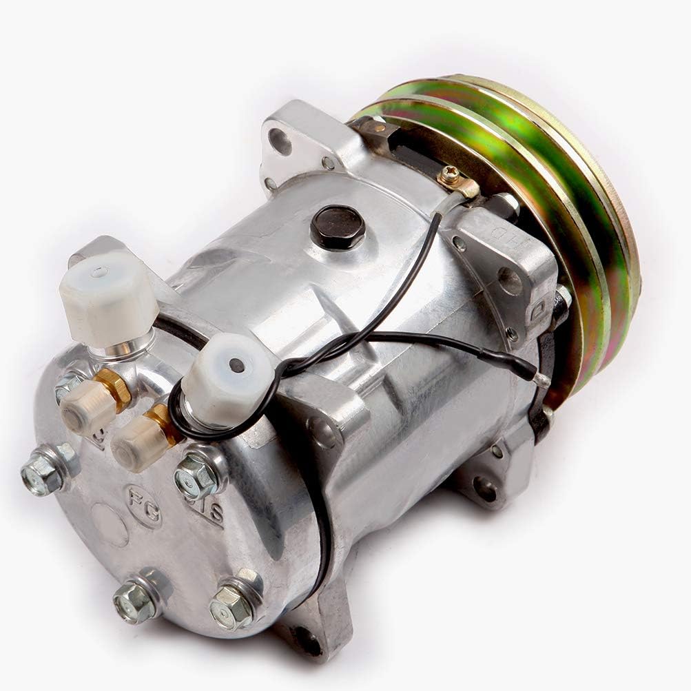 9285C AC Compressor Fit for Jeep CJ7 2.5L 1985-1986 for Jeep Wrangler 2.5L 1987-1990 Air Compressor with Clutch 1520592 1520712