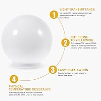 Vista 6 de Pantalla de lámpara de acrílico para lámpara de acrílico Cubierta de lámpara de techo Cubierta de lámpara de araña Cubierta de lámpara de araña