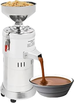 Peanut Butter Maker Machine, Electric Grain Grinder Nut Butter Machine, Commercial Peanut Sesame Grinding Machine for Groundnut, Almond, Cashew Nut and Sesame, 33lb/h 1100W