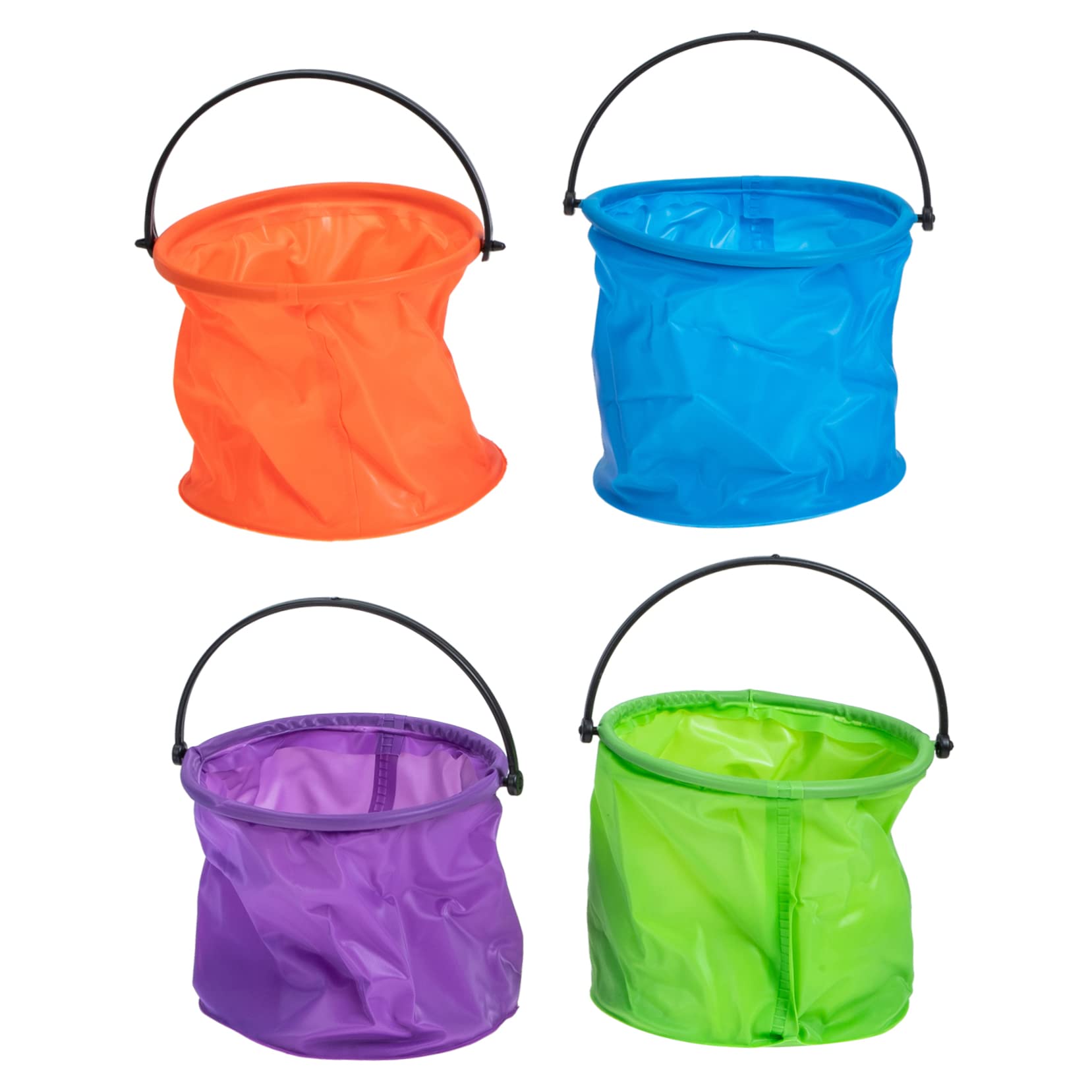 Gogogmee Outdoor Collapsible Telescopic Bucket Square Small PVC Made for Boys and Girls Art Classes and Family Outdoor Activities Random