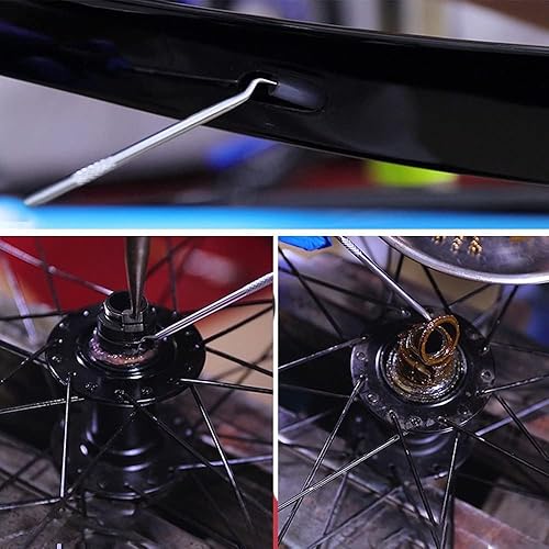 Miniatura 7 de ANDGROPAND (tipo alargado) Juego de 4 piezas, gancho para sello de aceite, tira del gancho, destornillador de sello de aceite, tira del gancho y