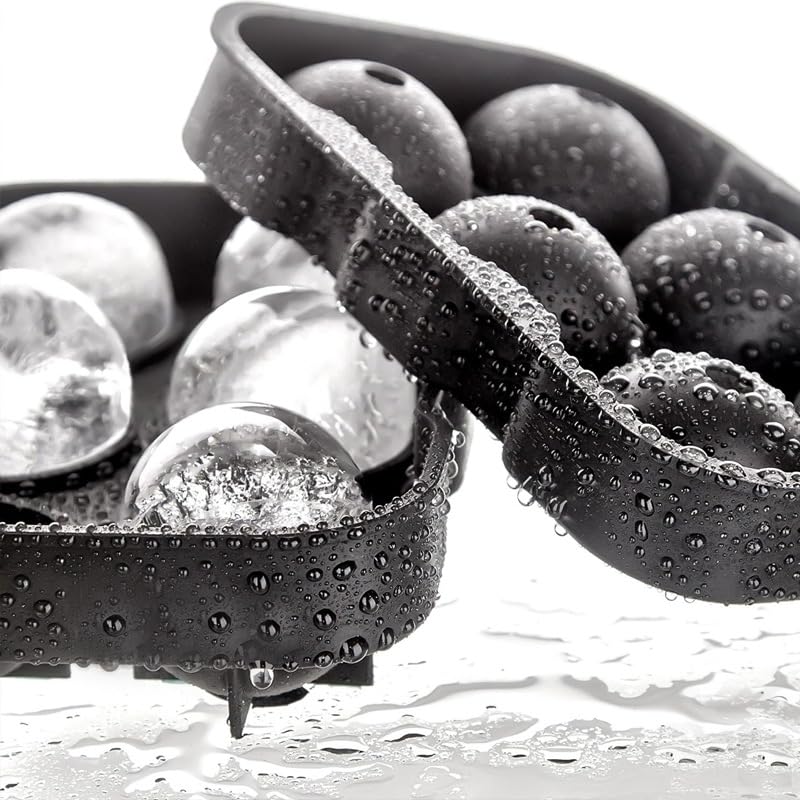 Bandejas de hielo reutilizables con tapa negras miniatura 5