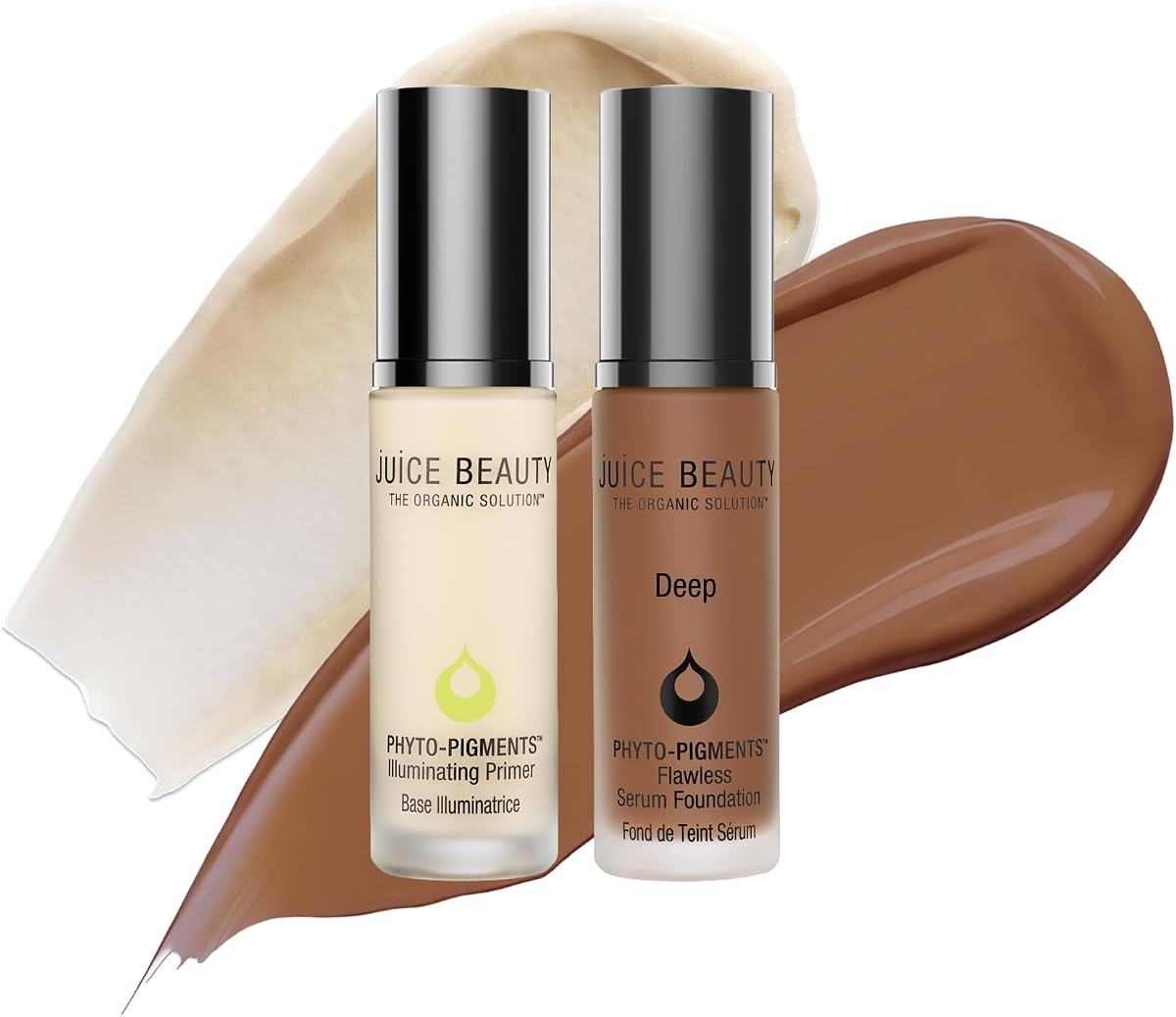 Base iluminadora Juice Beauty y base en suero impecable (profunda)