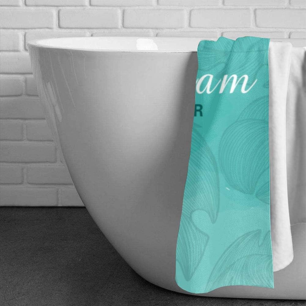 Personalized Beach Towels, Monstera Pattern Bath Towel Custom Travel Beach Pool and Bath Towels for Adults Toddler Baby Boys Girls (Option 3)