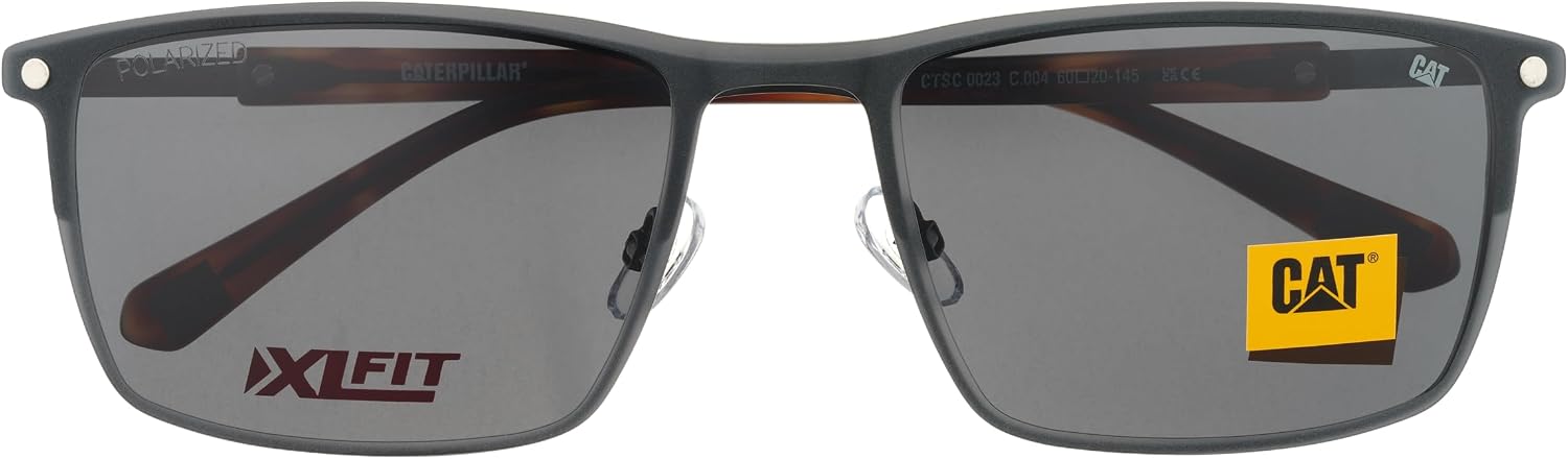 CAT CTSC 0023 Mens Optical Frame with Magnetic Polarized Sun Clip