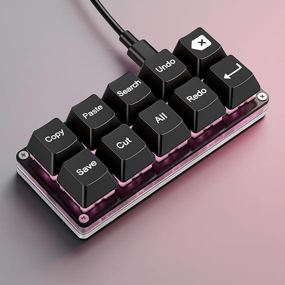 Mini 10-Key Copy Paste Programmable Keyboard Hotswappable Mechanical Switch