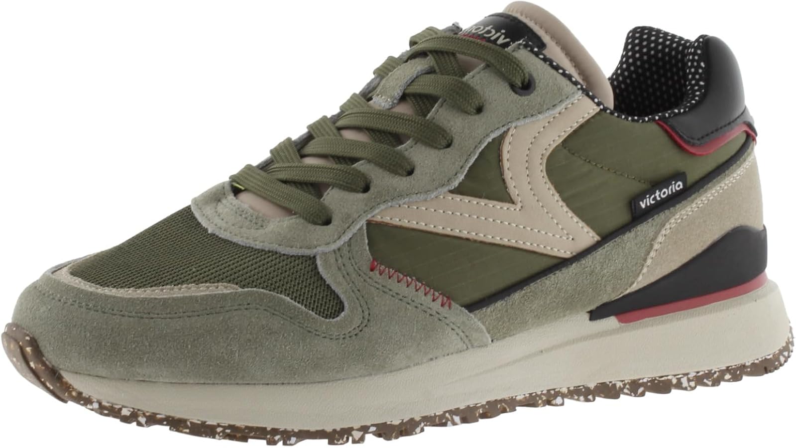 Victoria 1985 Basket Leggera – Nylon Soft Touch, Cuir & Détails Fluo – Style Rétro Homme