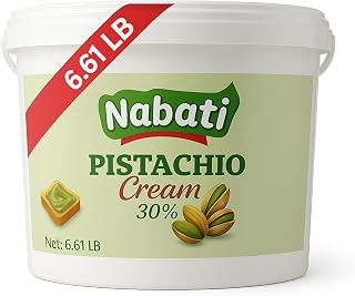 Nabati Pistachio Cream Spread, 30% Real Pistachios, 3kg(6.61 LB) Bulk Container