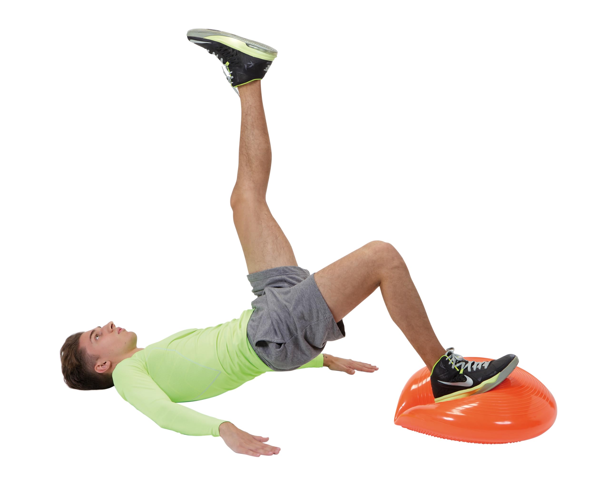 Gymnic Disco Sport Cuscino propriocettivo grande Ø 60 cm con superficie massaggiante per esercizi di equilibrio, motricità, recupero funzionale e training posturale