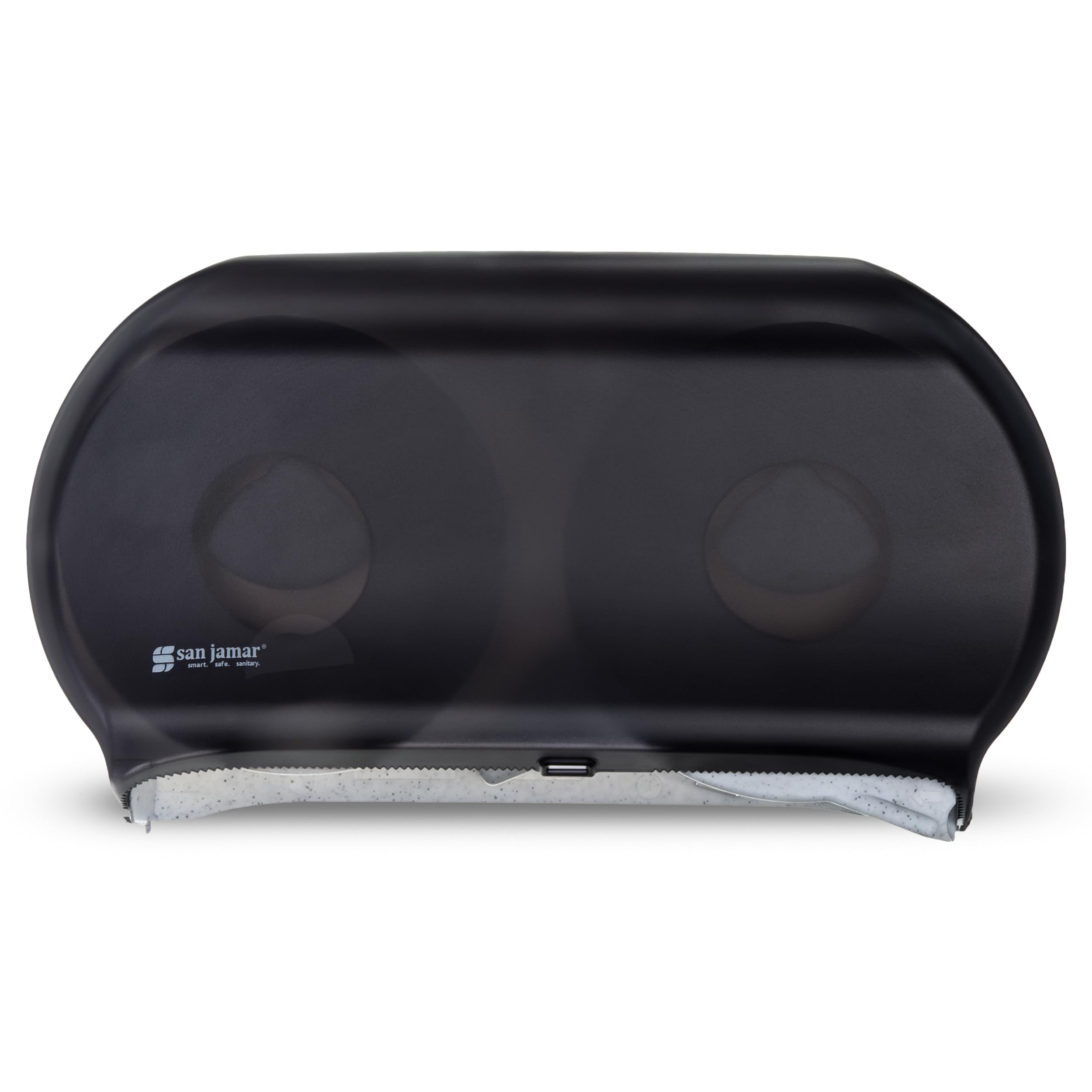 San Jamar - SJMR4000TBK R4000TBK Twin 9" Jumbo Tissue Dispenser, Black Pearl, 12" x 19" x 5.3"