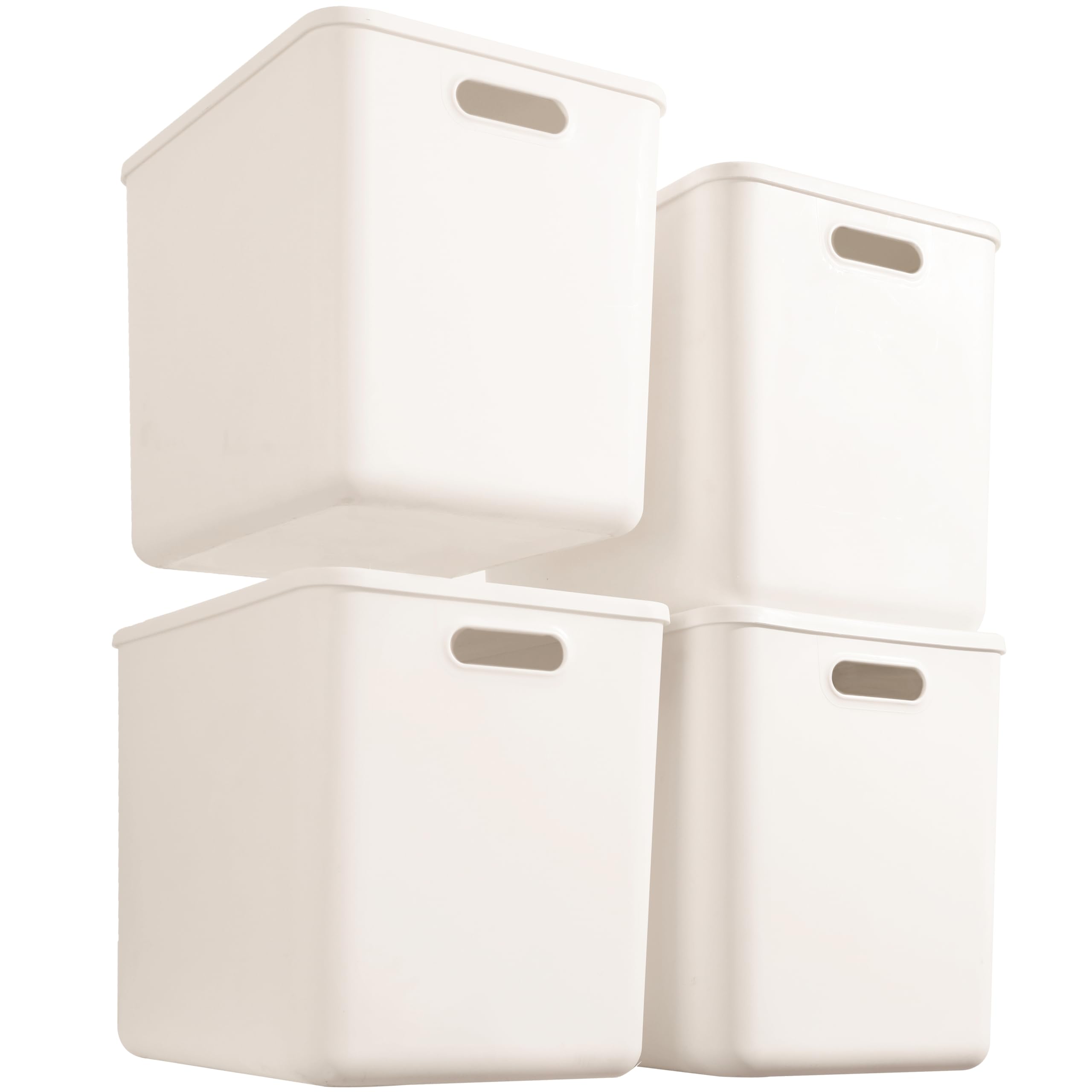 Amazon.com - Gaoaodeyu 4 pack large plastic White storage bins
