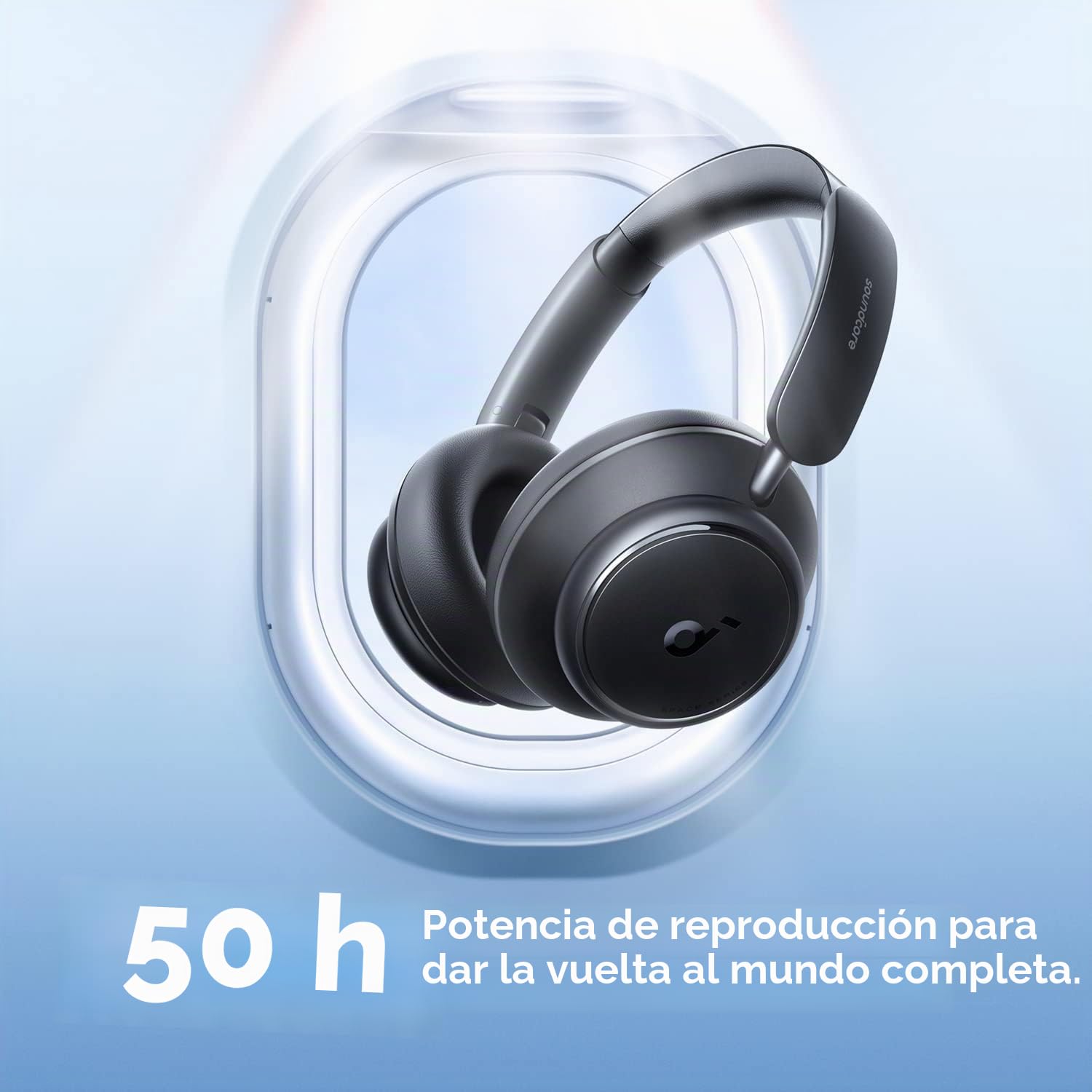 soundcore by Anker Space Q45 - Auriculares Bluetooth, cancelación de Ruido Activa adaptativa de hasta 98%, reproducción de 50 Horas, Audio inalámbrico LDAC Hi-Res,(reacondicionado)