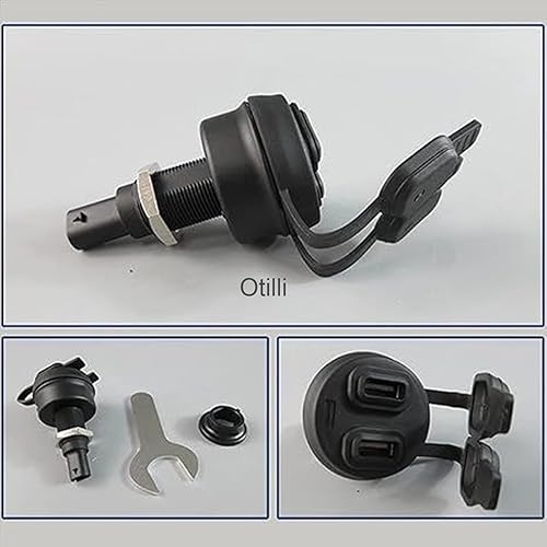 Miniatura 4 de Cargador USB de 5 V para motocicleta, adaptador de corriente de doble puerto USB, ajuste compatible: para BMW R1200GS R1250GS R1250RT R1200RT R