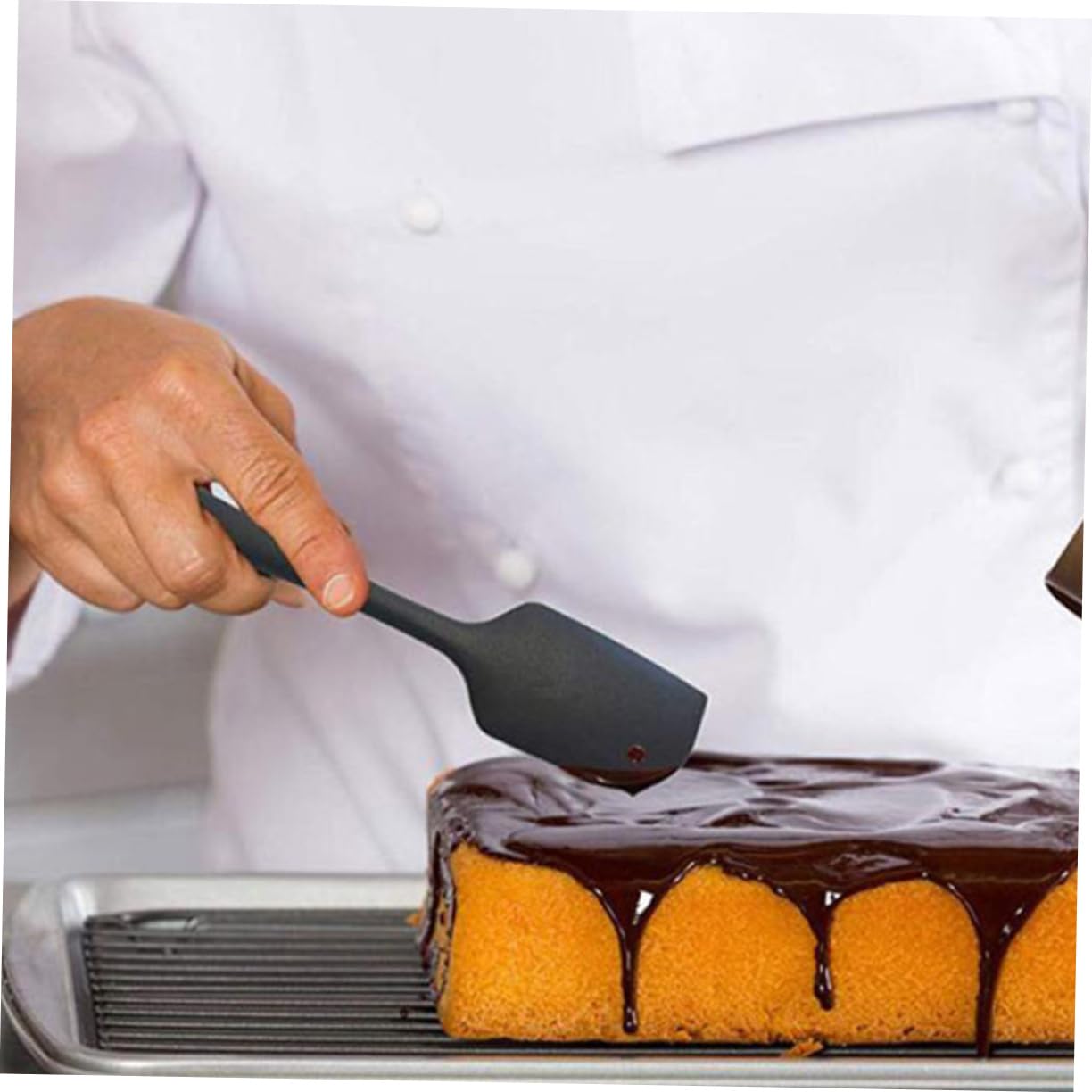 Set de Spatules en Silicone Noir 9 Pièces pour Pâtisserie | Outils Robustes et Résistants aux Taches, Lot de 9 Set de Set de Pièces, Cuisine et Accessoires de Pâtisserie
