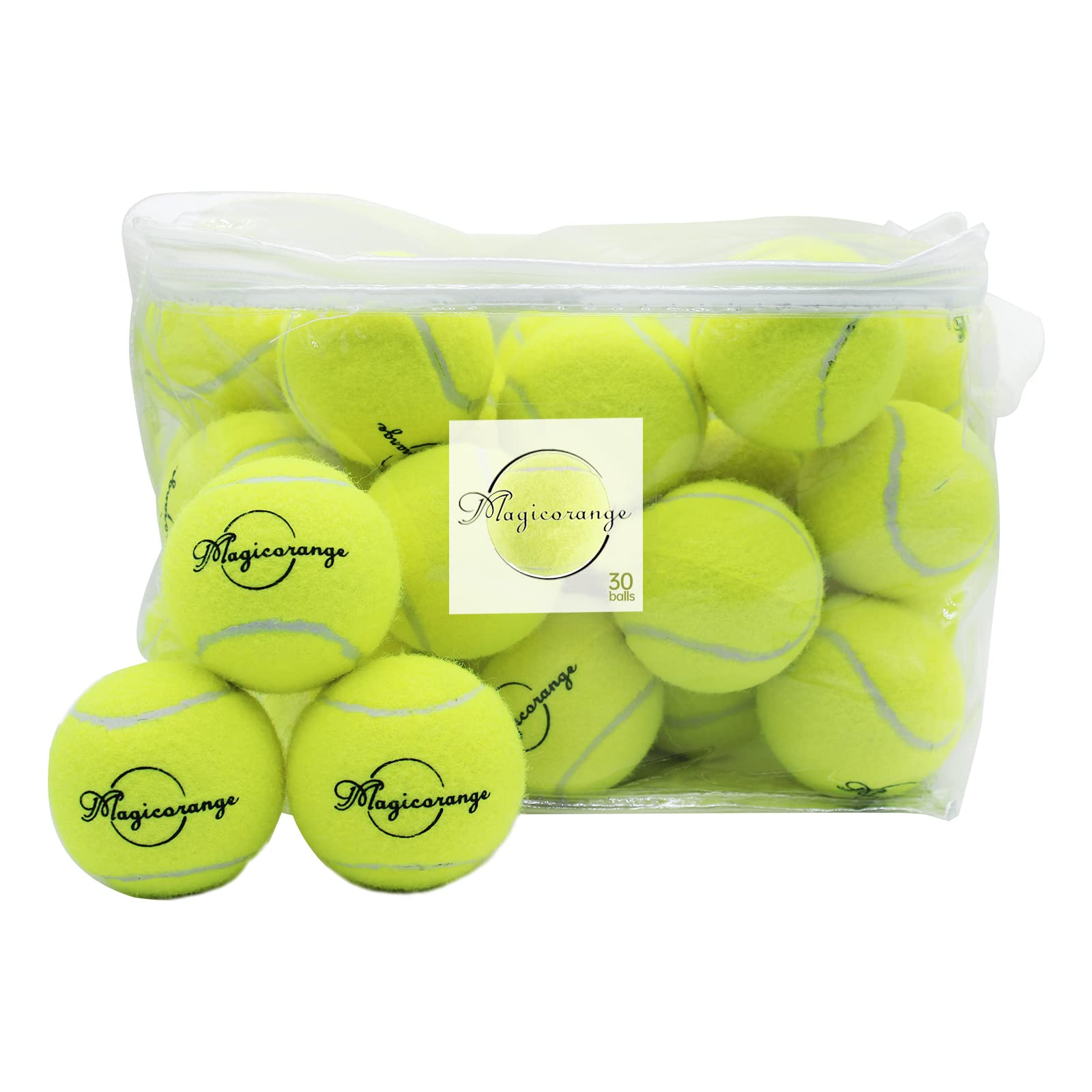 Magicorange Tennis Balls, 30 Pack Advanced Training Tennis Balls Practice Ball, Pet Dog Playing Balls,Good for Beginner Training Ball