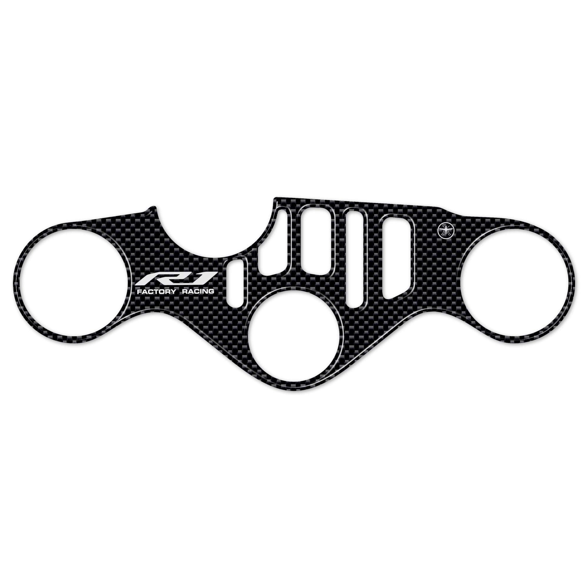 Image secondaire de labelbike - Autocollant 3D Moto Plaque de Fourche Décoration et Protection en Résine Compatible avec Yamaha YZF R1 2015-2024