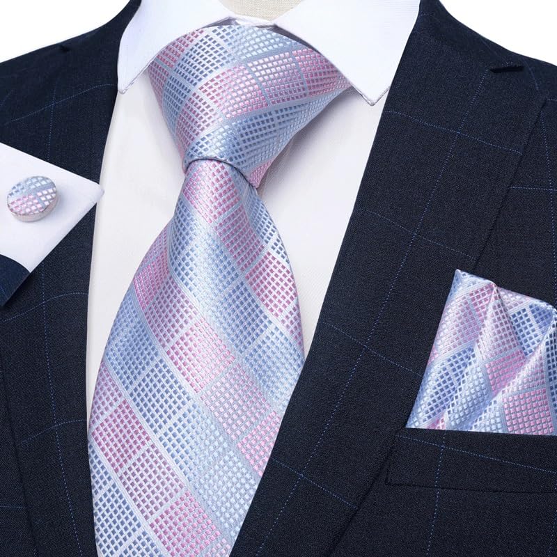 Set de corbatas para hombre y mujer con accesorios miniatura 2