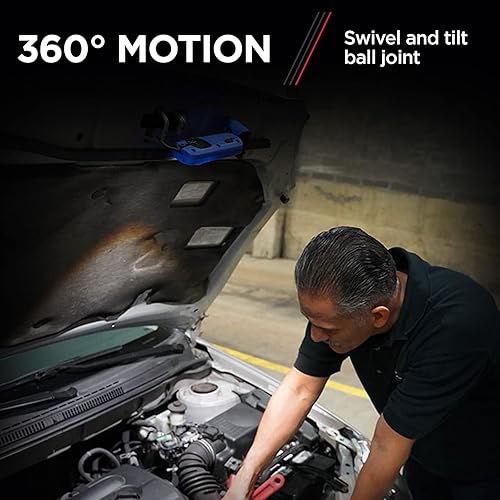 Miniatura 6 de Schumacher Electric Color Match - Luz de trabajo inalámbrica LED de 400 lúmenes, posicionamiento multiángulo de 360 grados, inclinación de 90