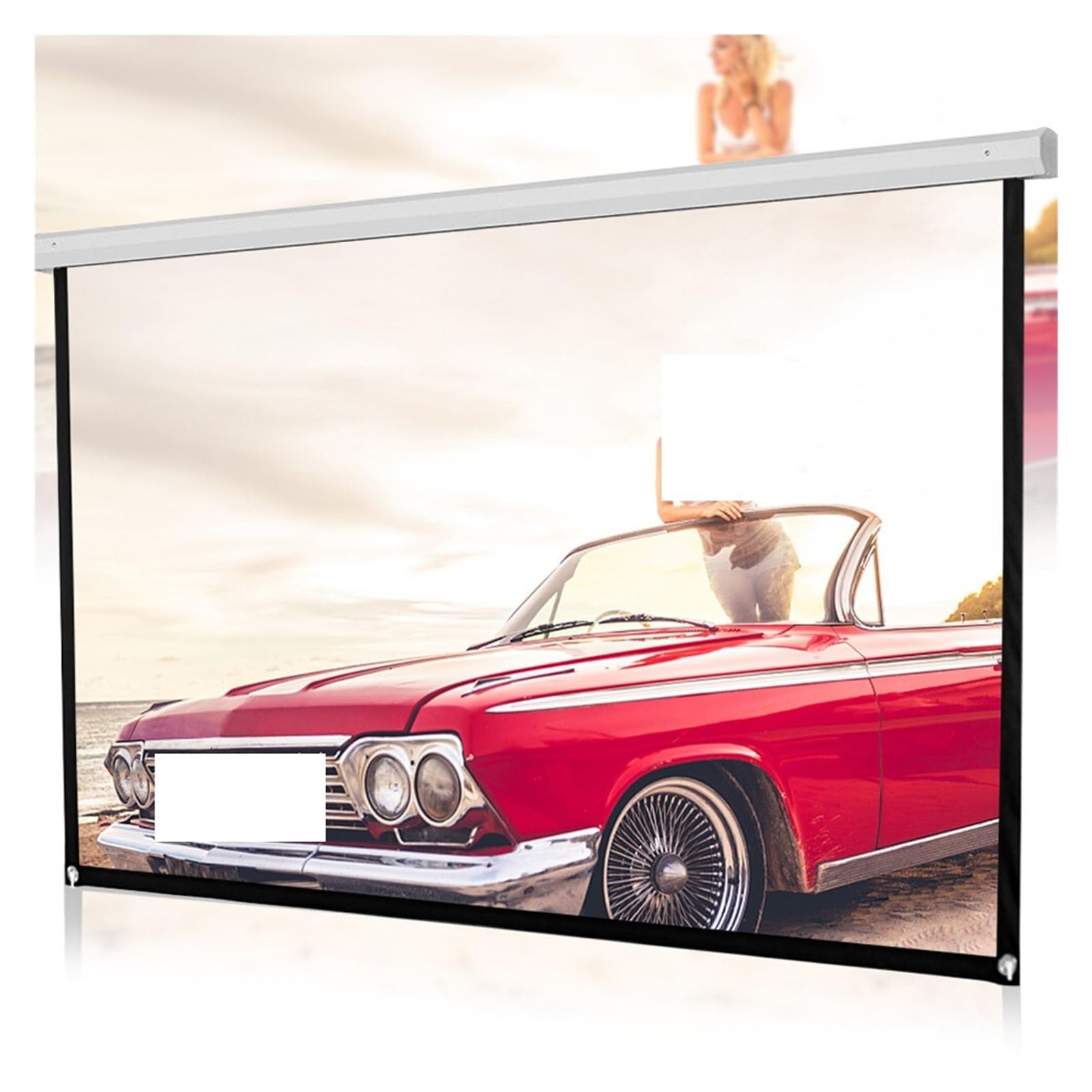 Écran de Projection, Écran de projecteur HD 60 pouces 16:9, écran Portable de Projection de cinéma maison, toile pliable for projecteur(100 inch)