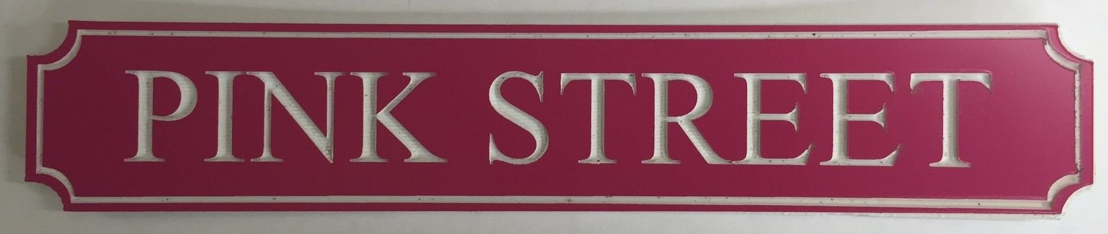 FSSS Ltd ENGRAVED DOLLS HOUSE STREET SIGN MINIATURES (BLACK, 70x13mm)