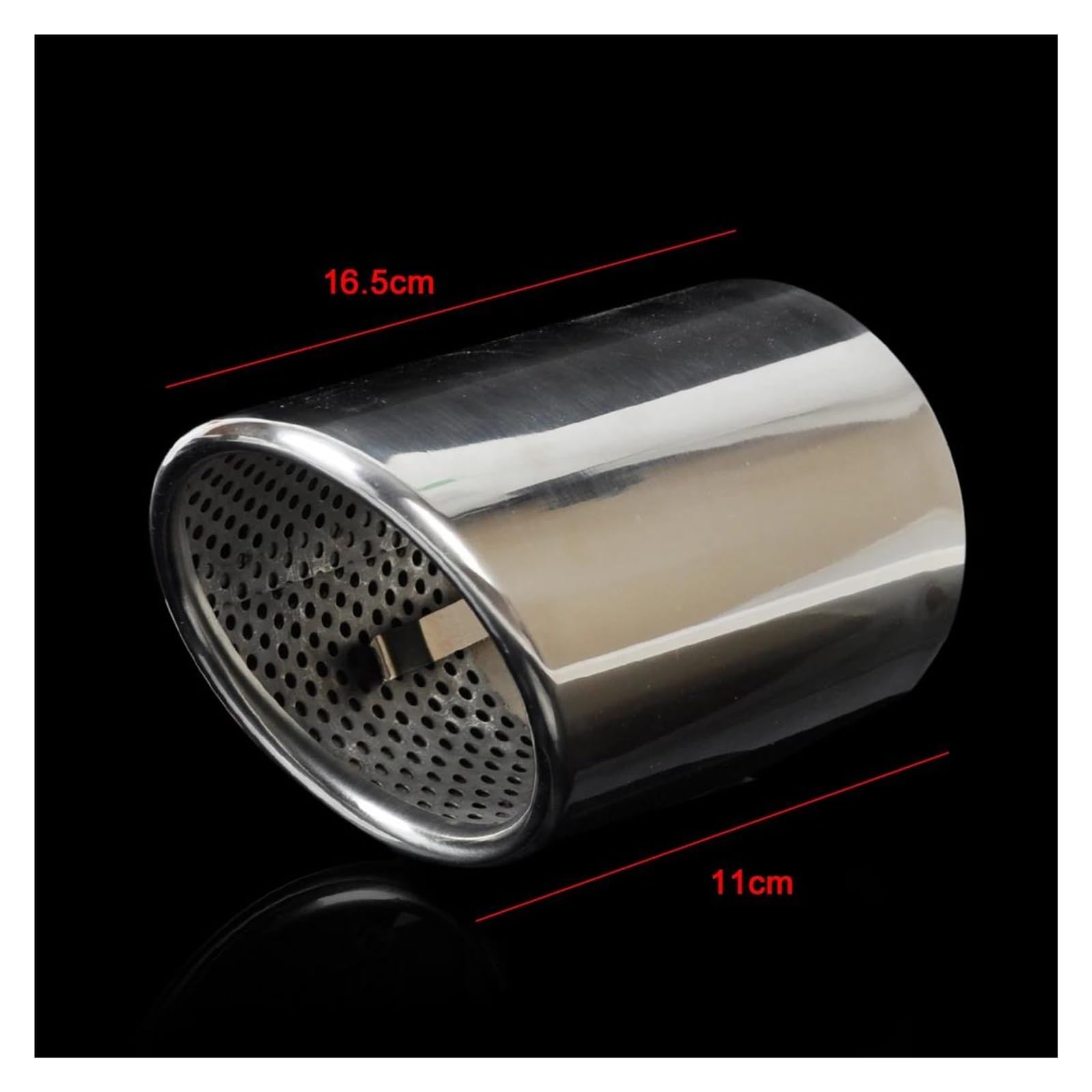 Genérico Silenciador Escape para Q7 2006-2008 2009 2010 2011 2012 2013 2X Acabado Acero Inoxidable Extremo Escape Cola Silenciador Trasero Tubo Tubo Escape Coche Coche
