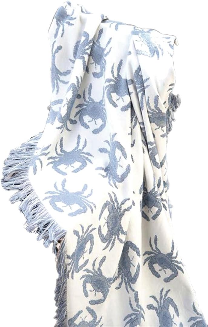 MWW Blue Crab 50 X 60 Rayon Throw Each