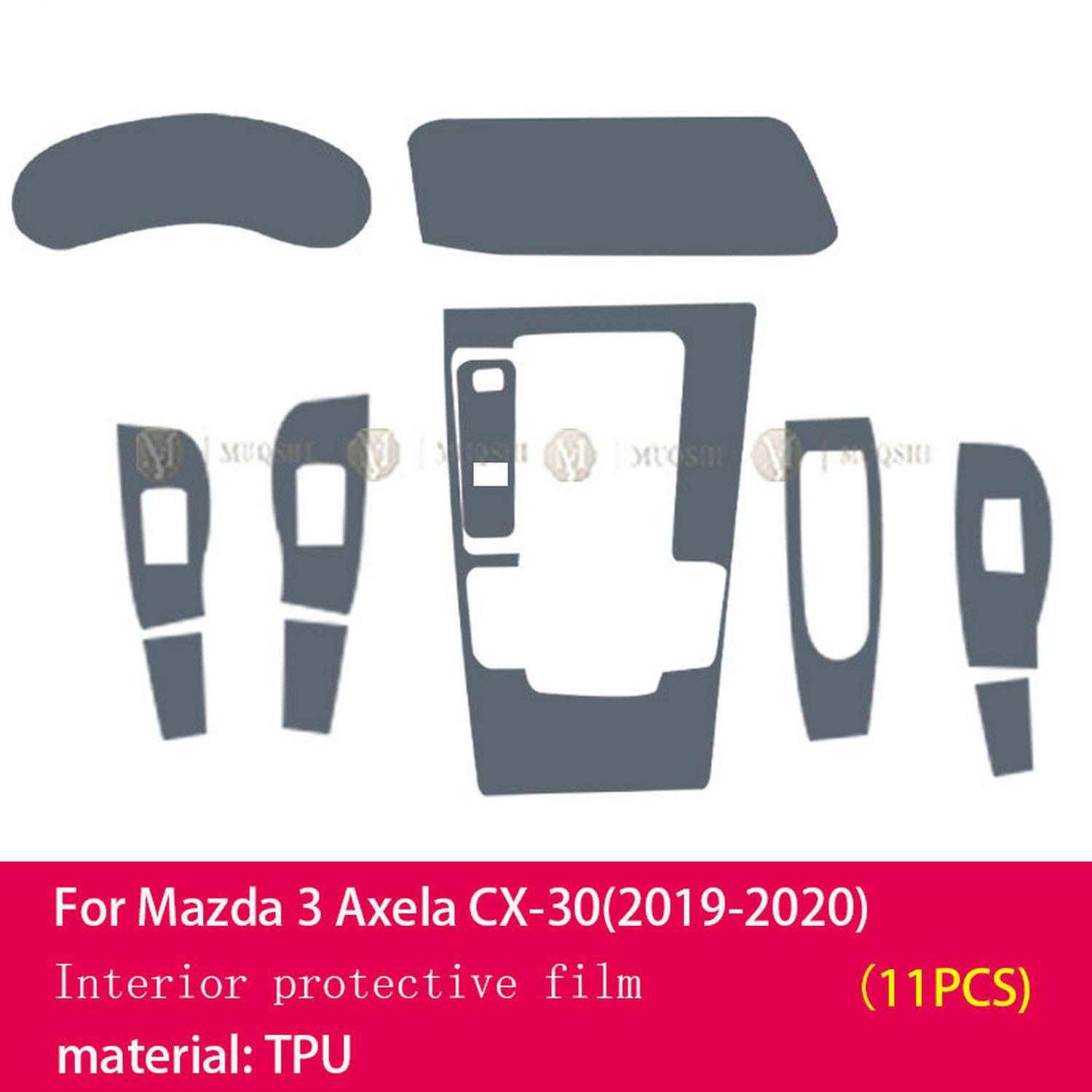LAVIYE Wnętrze samochodu Konsola folii ochronnej do lakieru PPF przezroczysta Odporna na zarysowania Folia TPU, dla Mercedes-Benz EQA 2021-2025