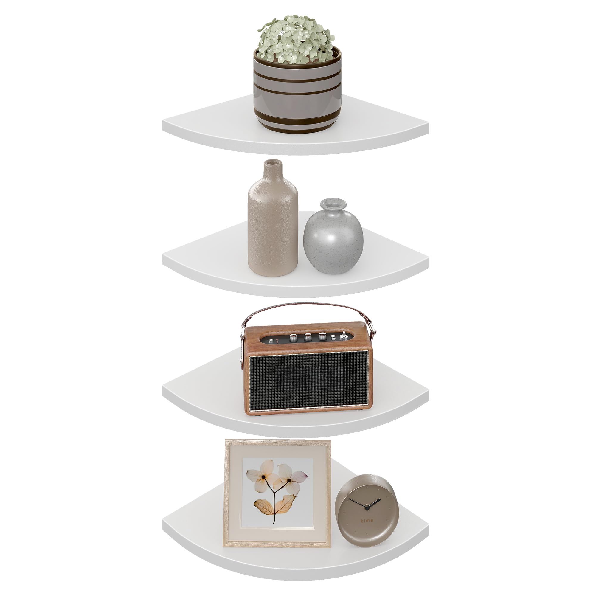 VASAGLE Floating Corner Shelves - 2 Pack -10 VASAGLE Floating Corner Shelves - 2 Pack -10