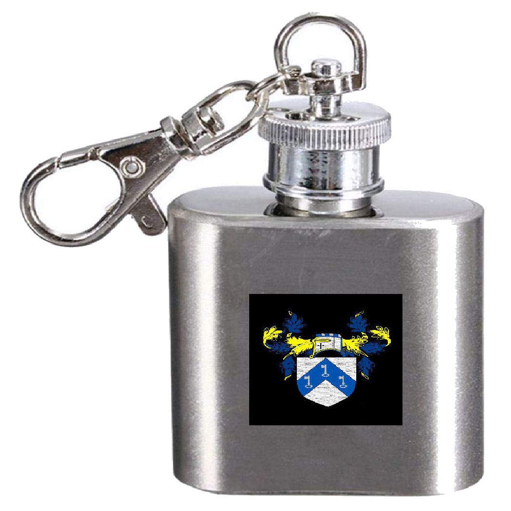 Flasque Kerr blason de famille petite fiole alcool 28,3 ml