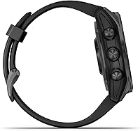 Vista 4 de Garmin Fenix 7S - Reloj inteligente de aventura de tamaño más pequeño, con capacidad de carga solar, resistente reloj para exteriores