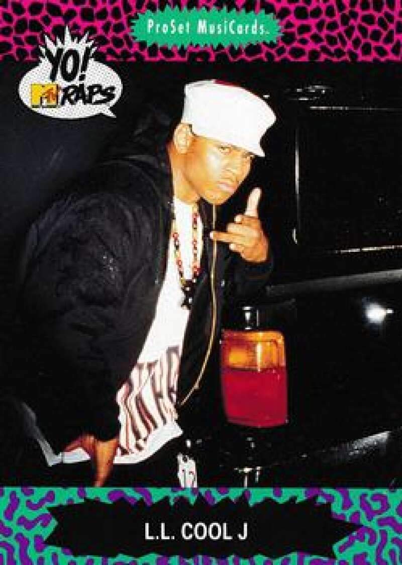 1991 Pro Set Yo MTV Raps NonSport #46 L.L. Cool J Official Music