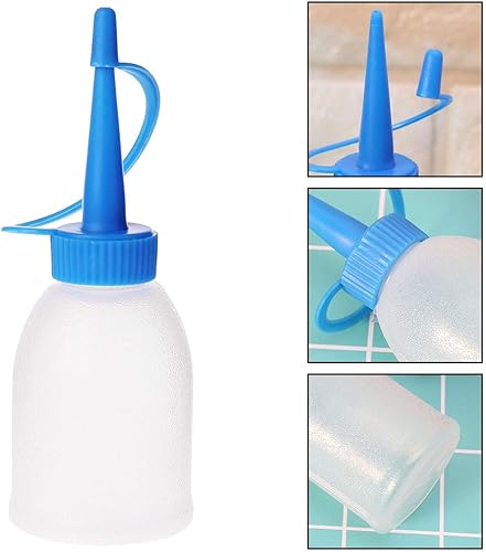 Miniatura 2 de ljhnba Dispensador plástico industrial del jet de la botella del apretón de la salsa de tomate del aceite del gel 1.0 fl oz para Wel dispensador del