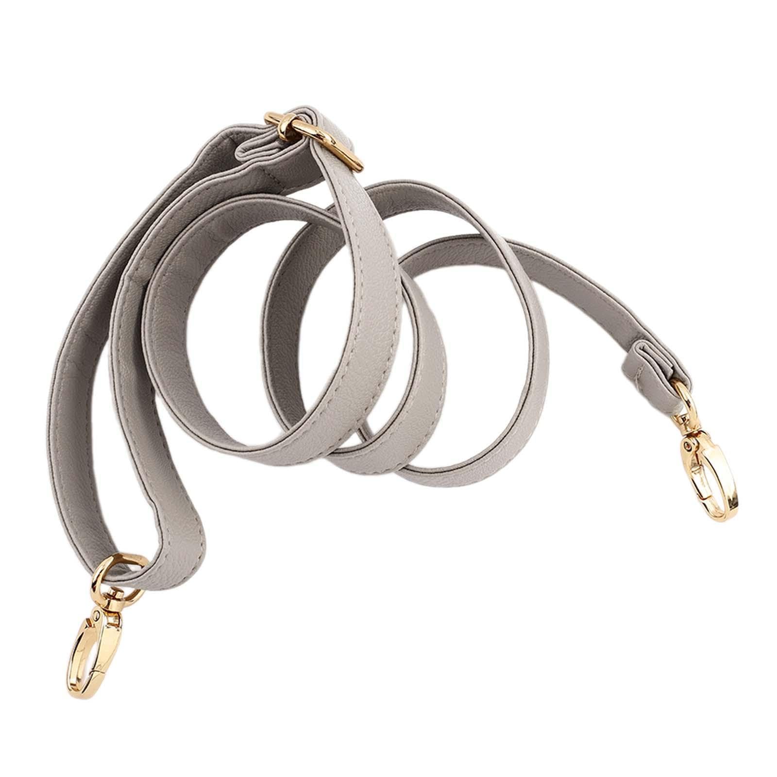 Leather Bag Strap Detachable Trendy Shoulder Strap for Clutch Handbag Wallet Gray-image-40