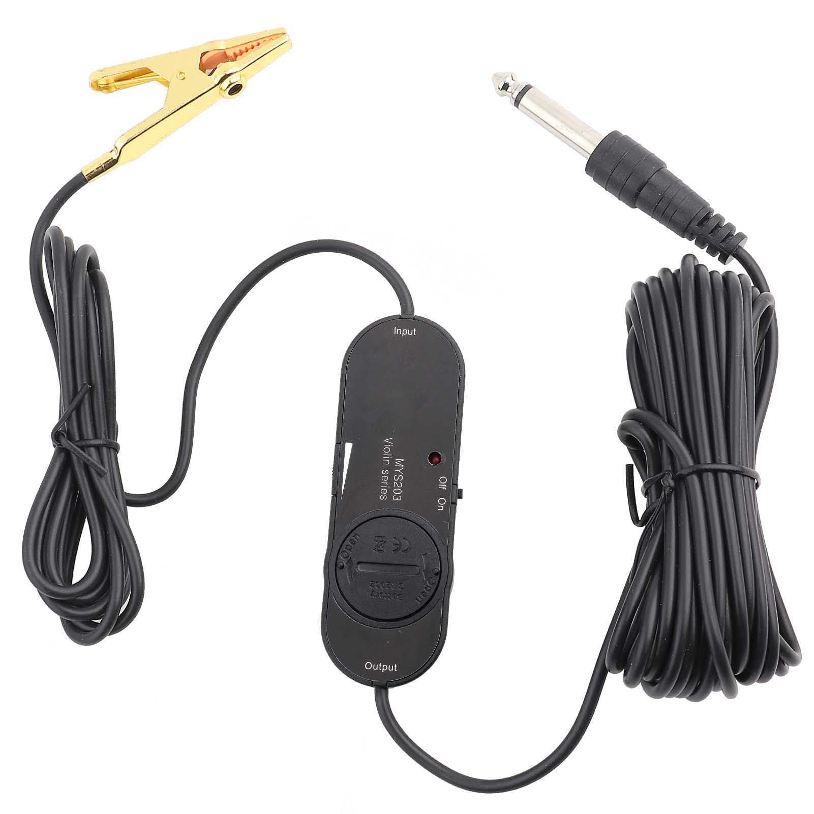 Pastilla de Violín MIC, Accesorio de Instrumento Musical de Recogida de Violín Eléctrico de Volumen Ajustable Profesional