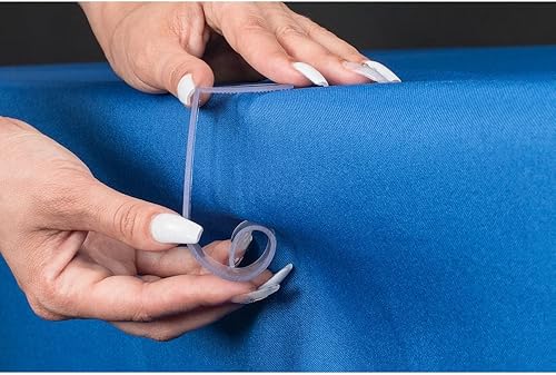 Clip para mesa (sin velcro) borde de mesa de plástico grande variable de por vida de 2 a 3 pulgadas, 10 unidades para bodas, fiestas en casa,