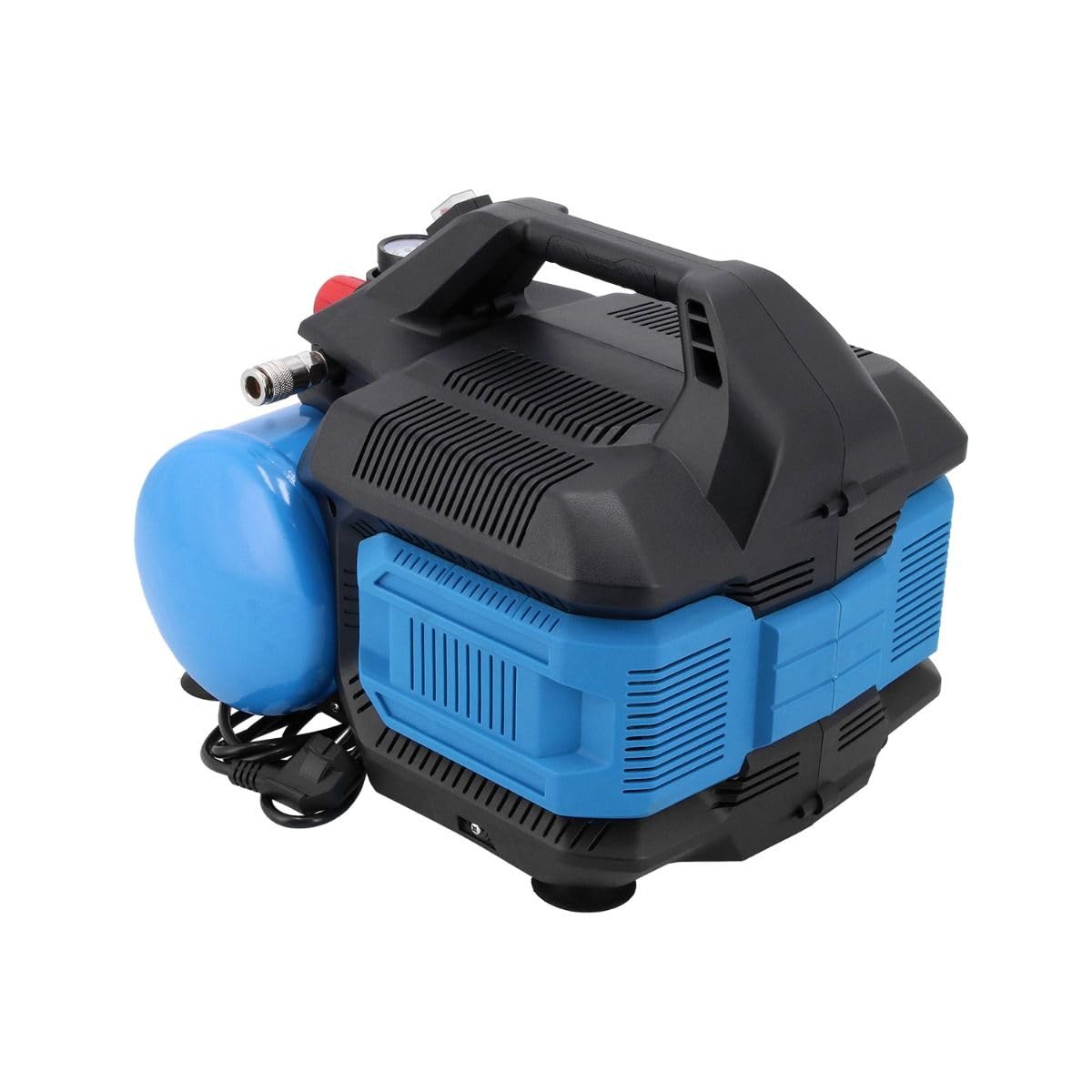 Airpress Compresor sin aceite de dos pistones LMO 6-126 8 bar 1 CV / 0,75 kW 88 l/min 6 litros