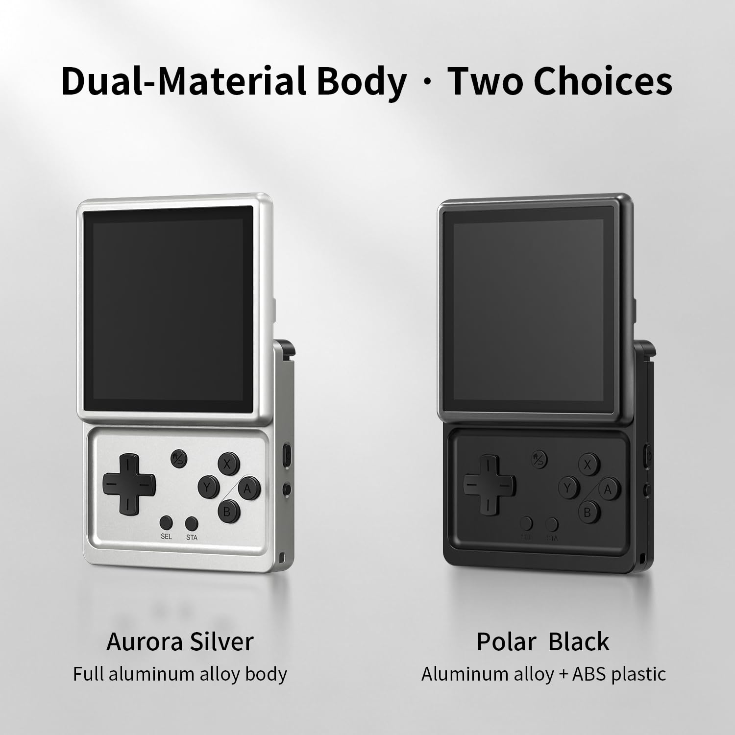 RG Rotate Retro Handheld Game Console, 3,5-Zoll-Schwenkdisplay Android-Portabel Player, Unisoc T618-Chip 3 GB + 32 GB, 2000 mAh-Batterie, Aluminiumlegierung Gehäuse
