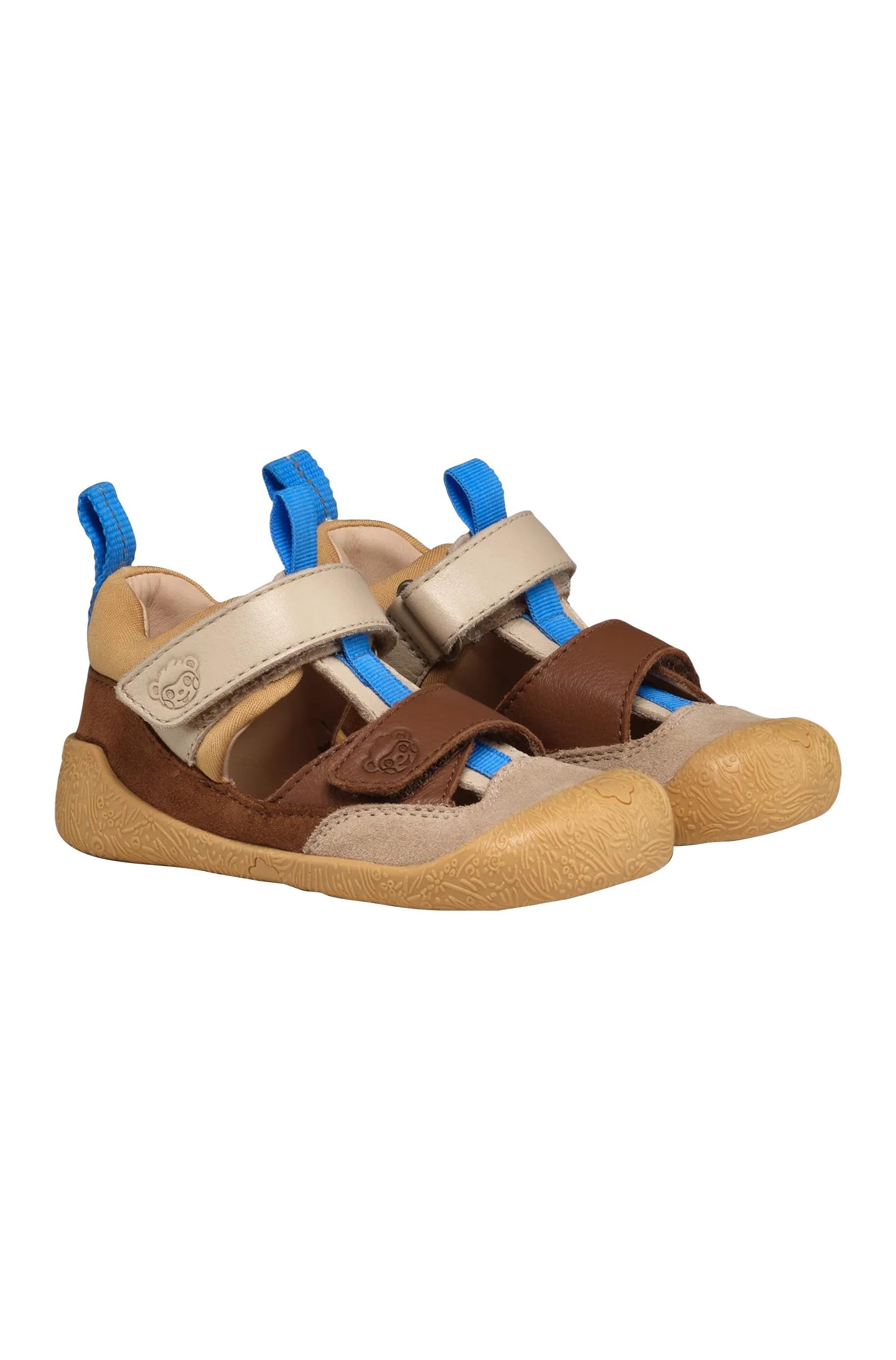 Affenzahn Sandale Premiers-Pas Cuir Freely Fermetures réglables, Flexible, Respirant, léger, Tailles 19-26