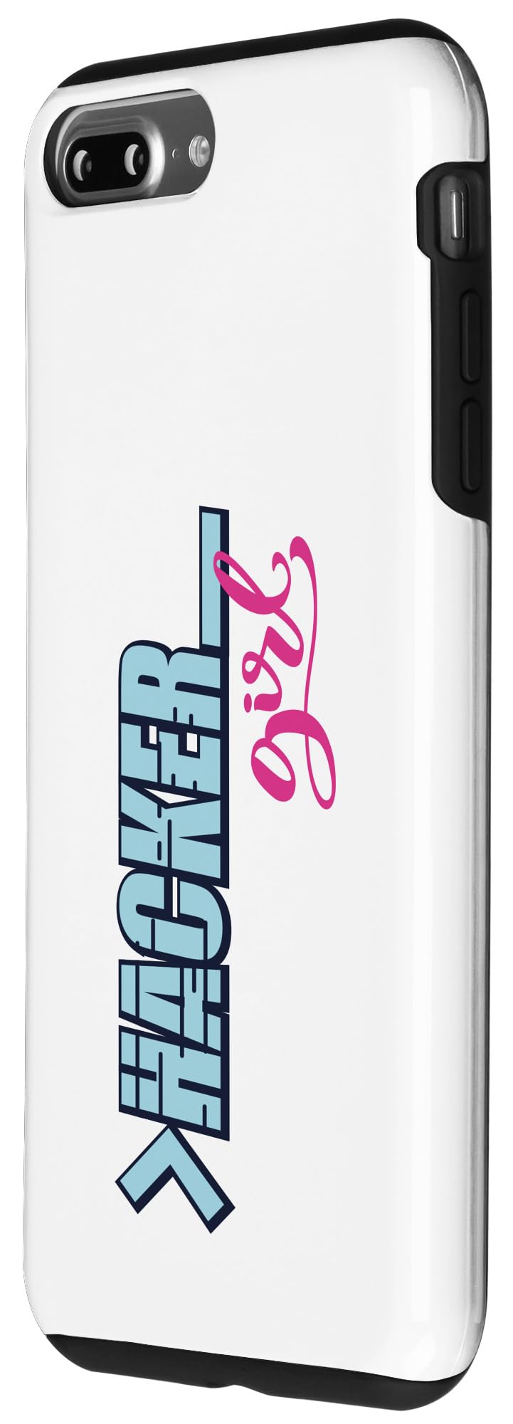 iPhone 7 Plus/8 Plus Hacker Girl Words of Criminal Life Case - Image 2